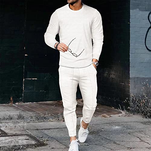 Herren Jogginganzug Freizeitanzug Sportanzug Leisure Suit Tracksuit Tracksuit Joggingsuit Trainingsanzug Sportbekleidung Hausanzug Comfortable Breathable 2-piece Fitness Langarm Sweatshirt