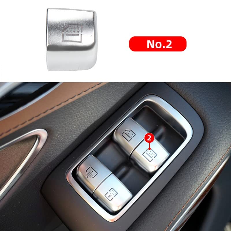 Car Craft S Class Window Switch Button Cover Curtain Button Cover Compatible With Mercededs S Class Window Switch Button Cover Curtain Button Cover S Class W222 2014-2021 - 6