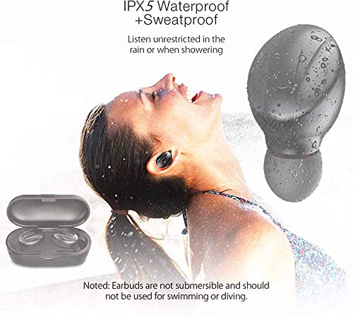 Xawy【2022new editionBluetooth Headphones.Bluetooth 5.0 Wireless Earphones in-Ear Stereo Sound Microphone Mini Wireless Earbuds with Headphones and Portable Charging Case for iOS Android PC.XGB8