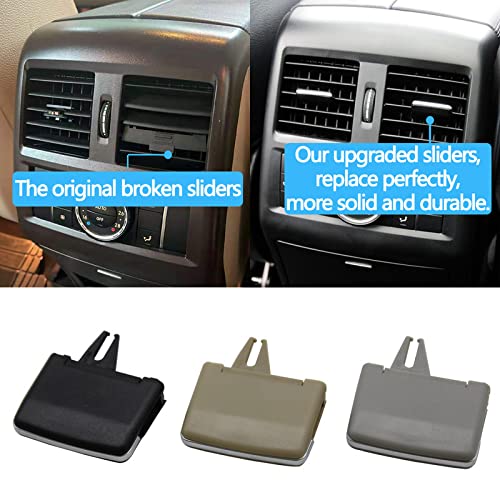 Car Craft Ml Ac Vent Slider Clip Rear Compatible With Mercedes Ml Ac Vent Slider Clip Rear Ml W166 2012-2015 Gl W166 2012-2016 Gle W166 2015-2020 Gle W166 2016-2020 Beige