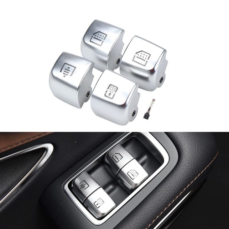 Car Craft S Class Window Switch Button Cover Curtain Button Cover Compatible With Mercededs S Class Window Switch Button Cover Curtain Button Cover S Class W222 2014-2021 - 6