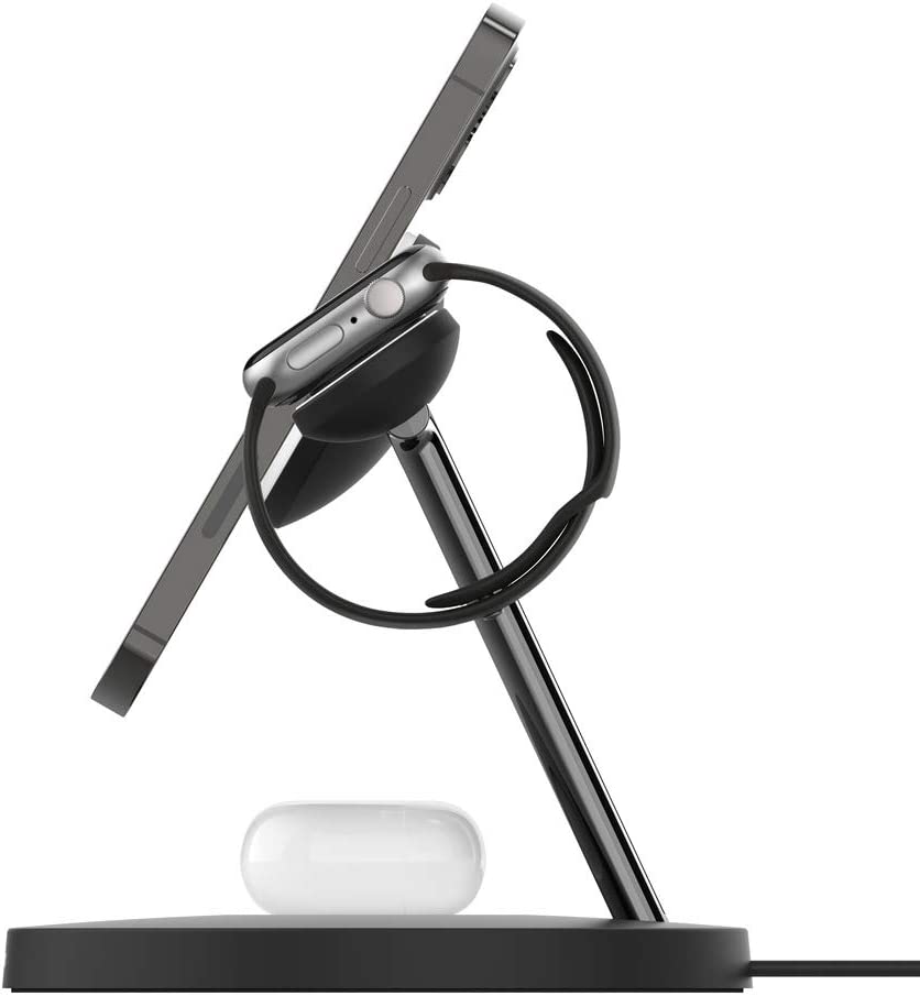 Belkin Boostcharge Pro MagSafe 3-in-1 Wireless Charger, Black (WIZ009auBK-APL)