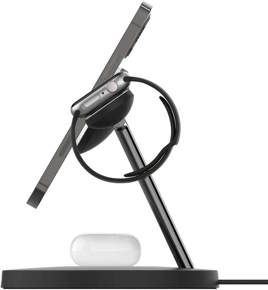 Belkin Boostcharge Pro MagSafe 3-in-1 Wireless Charger, Black (WIZ009auBK-APL)
