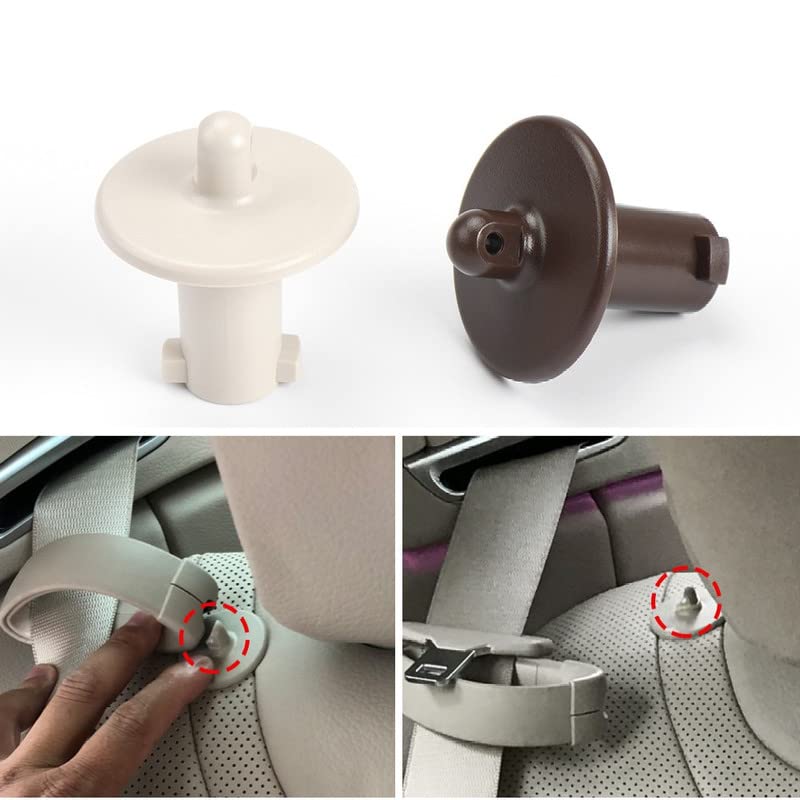 Car Craft S Class Seat Belt Guide Seat Belt Lock Seat Belt Button Compatible With Mercedes S Class Seat Belt Guide Seat Belt Lock Seat Belt Button S Class W222 2014-2021 Beige