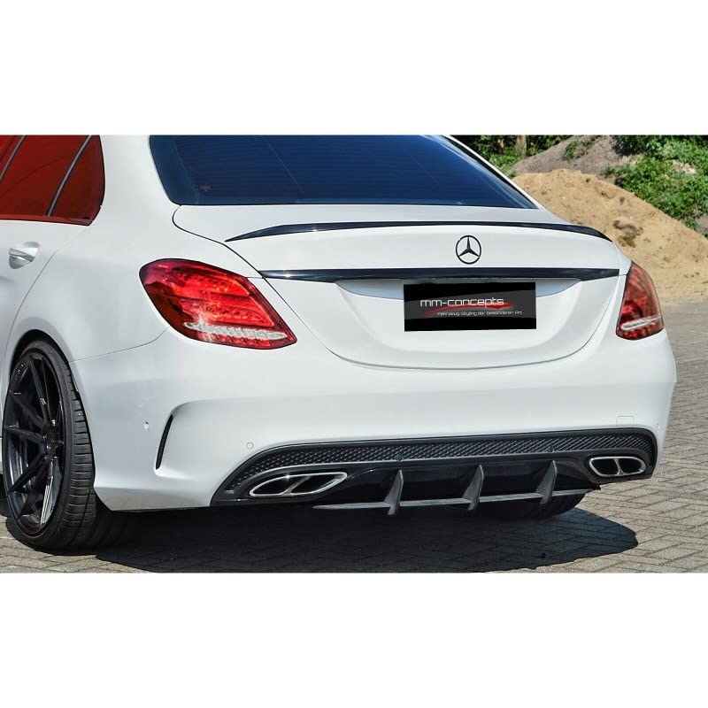 Car Craft E Class Spoiler Trunk Spoiler Compatible with Mercedes E Class Spoiler Trunk Spoiler E Class W213 2016 E63 Glossy Black