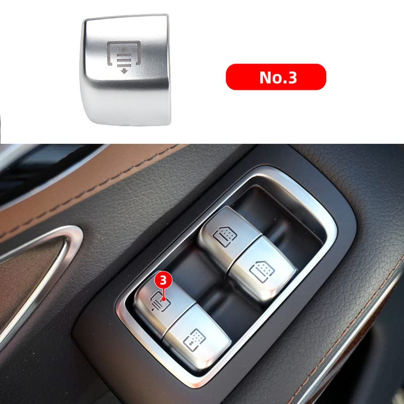 Car Craft S Class Window Switch Button Cover Curtain Button Cover Compatible With Mercededs S Class Window Switch Button Cover Curtain Button Cover S Class W222 2014-2021 - 7