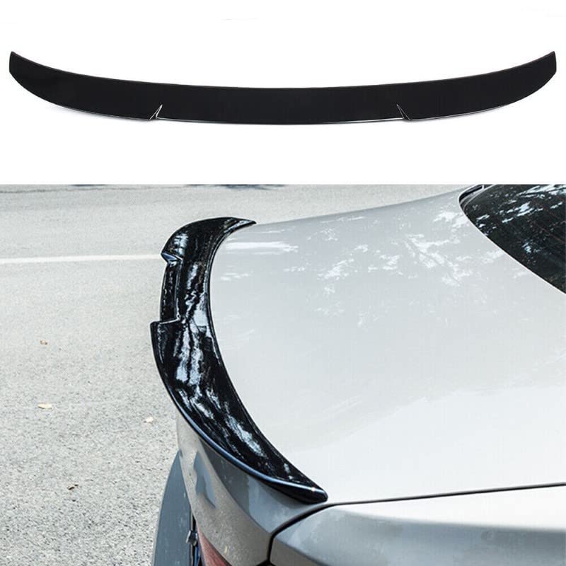 Car Craft 5 Series Spoiler Trunk Spoiler Compatible with BMW 5 Series Spoiler Trunk Spoiler 5 Series G30 2017-2022 M4 Glossy Black