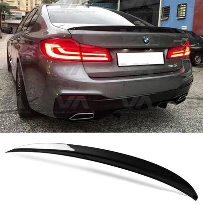 Car Craft 5 Series Spoiler Trunk Spoiler Compatible with BMW 5 Series Spoiler Trunk Spoiler 5 Series G30 2017-2022 M5 Glossy Black -graphql