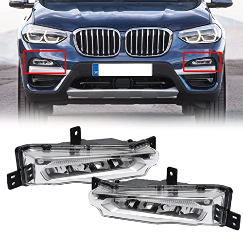 Car Craft Fog Lamp Fog Light Compatible With Bmw X3 G01 2018-2021 X4 G02 2018-2022 X5 G05 2018-2021 G06 2018-2021 G07 2020 Left 63177406365