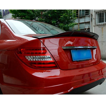 Car Craft C Class Spoiler Trunk Spoiler Compatible with Mercedes C Class Spoiler Trunk Spoiler C Class W204 2007-2014 R Glossy Black -graphql