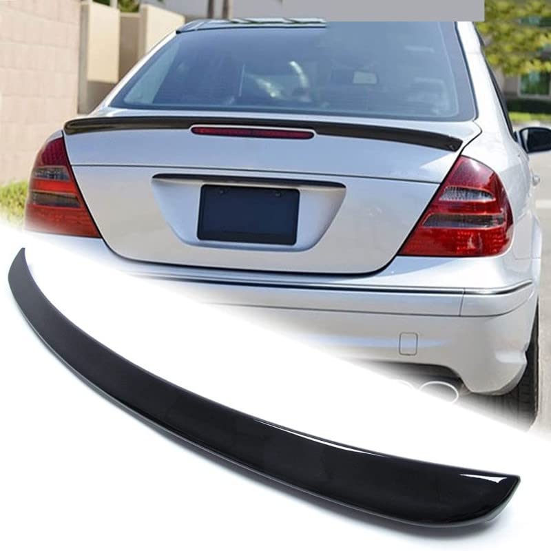 Car Craft E Class Spoiler Trunk Spoiler Compatible with Mercedes E Class Spoiler Trunk Spoiler E Class W211 2004-2007 Glossy Black