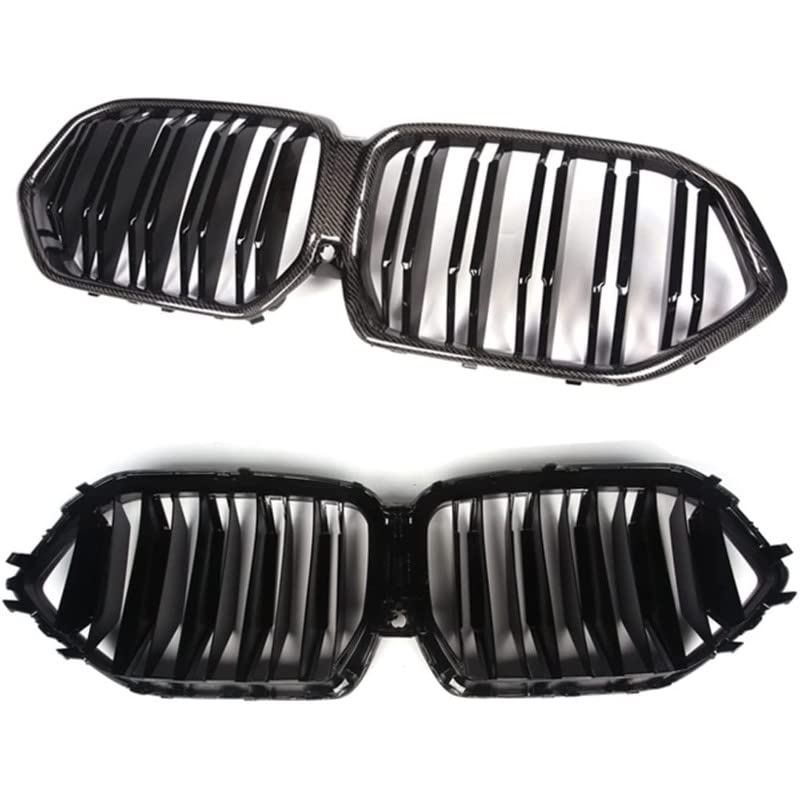 Car Craft Front Bumper Grill Compatible With Bmw X6 G06 2019-2022 Front Bumper Grill Carbon Fiber Look Carbon Fiber Look