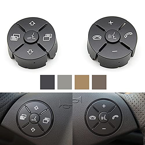 Car Craft Gl Steeering Wheel Button Compatible With Mercedes Gl Steering Wheel Button Ml W164 2008-2012 Gl W164 2008-2012 R Class W251 2010-2017 Cls W219 2007-2012 Slk W171 2009-2012 Sls W230 Black