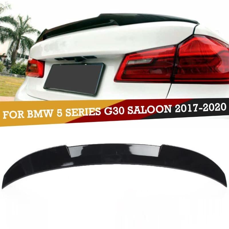 Car Craft 5 Series Spoiler Trunk Spoiler Compatible with BMW 5 Series Spoiler Trunk Spoiler 5 Series G30 2017-2022 M4 Glossy Black