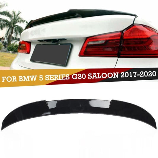 Car Craft 5 Series Spoiler Trunk Spoiler Compatible with BMW 5 Series Spoiler Trunk Spoiler 5 Series G30 2017-2022 M4 Glossy Black -graphql