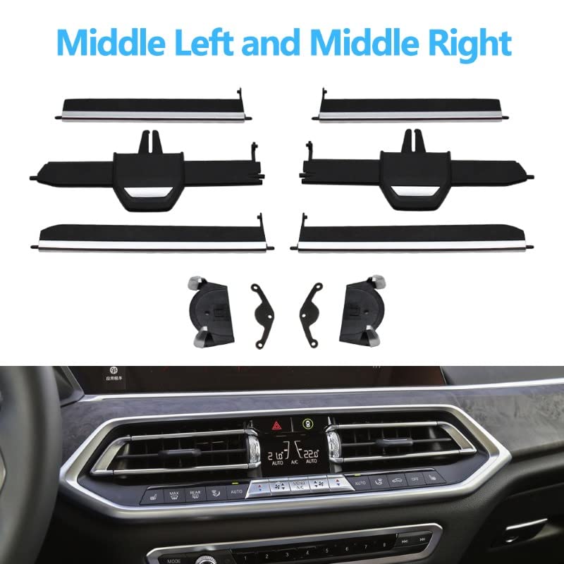 Car Craft X5 Ac Vent Slider Kit Compatible With Bmw X5 Ac Vent Slider Kit X5 G05 2019 2021 X6 G06 2020-2021 X7 G07 2019 2011