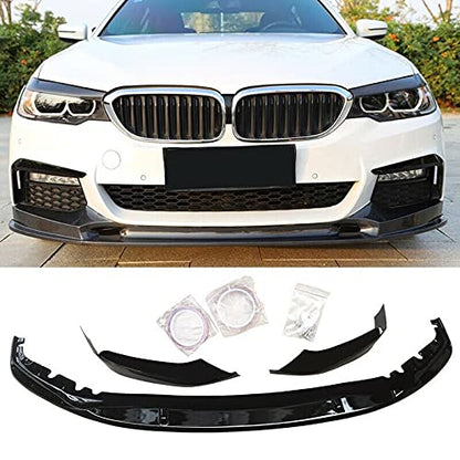 Car Craft 5 Series G30 Front Lip Diffuser Spoiler Compatible With Bmw 5 Series Front Lip Diffuser Spoiler 5 Series G30 2017-2022 Mp Glossy Black G30 Front Lip Gloss Black Mp -graphql
