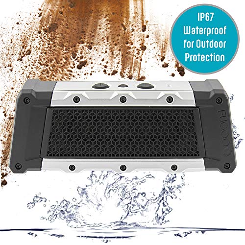 FUGOO Tough 2.0 - Portable Bluetooth Speaker Waterproof Outdoor / Indoor Use 360 Degree Sound - Wireless Stereo Pairing, Rich Loud Sound & Deep Bass, Speakerphone, for Home, Camping, Tailgate, Travel 4787165069401 bolt