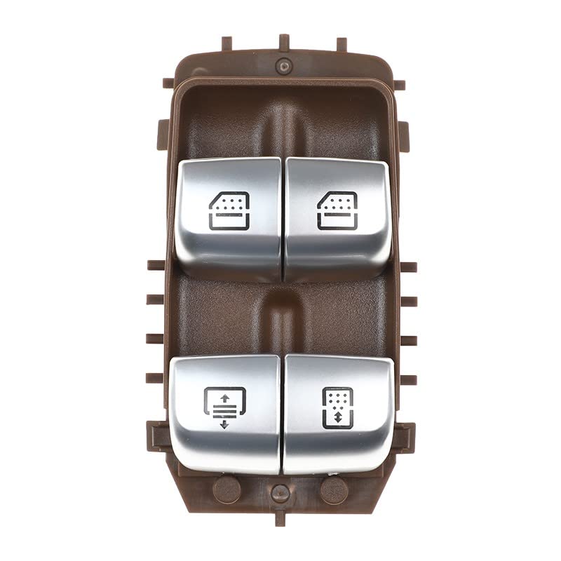 Car Craft E Class Window Switch Button Rear Compatible With Mercedes E Class Window Switch Button Rear S Class W222 2014 E Class W213 2018 Brown