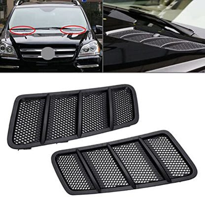 Car Craft Bonnet Hood Grill Vent Compatible With Mercedes Ml W166 2012-2015 Gl W166 2013-2016 Gle W166 2015-2019 Gls W166 2016-2020 Bonnet Hood Grill Vent Set -graphql