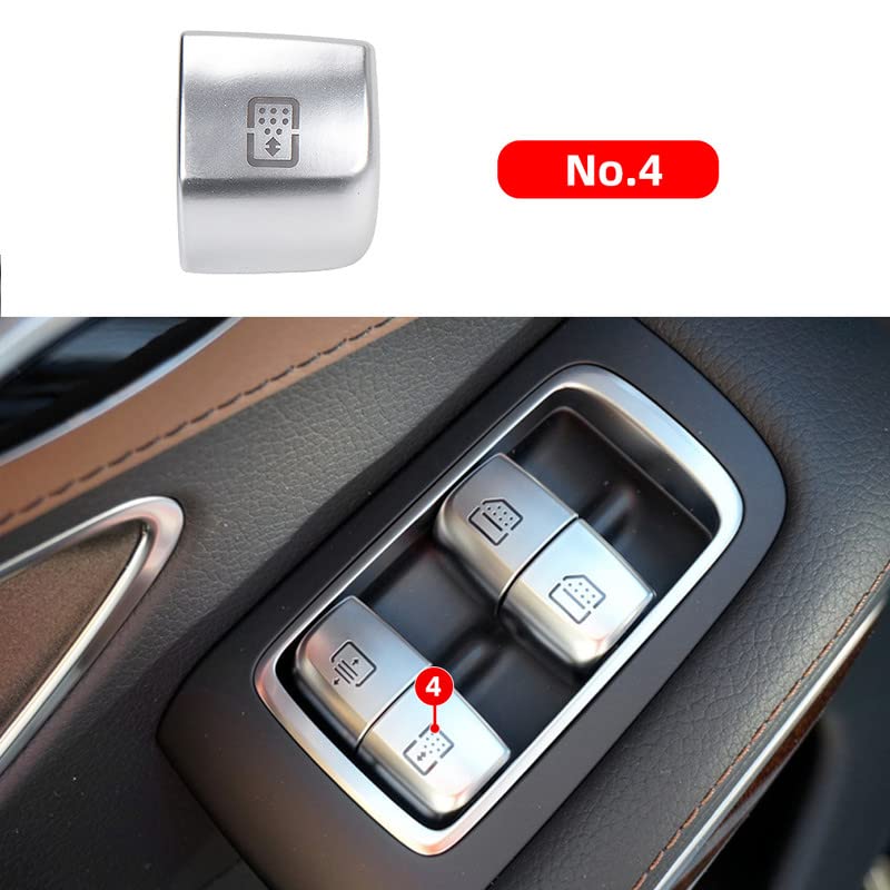 Car Craft S Class Window Switch Button Cover Curtain Button Cover Compatible With Mercededs S Class Window Switch Button Cover Curtain Button Cover S Class W222 2014-2021 - 8