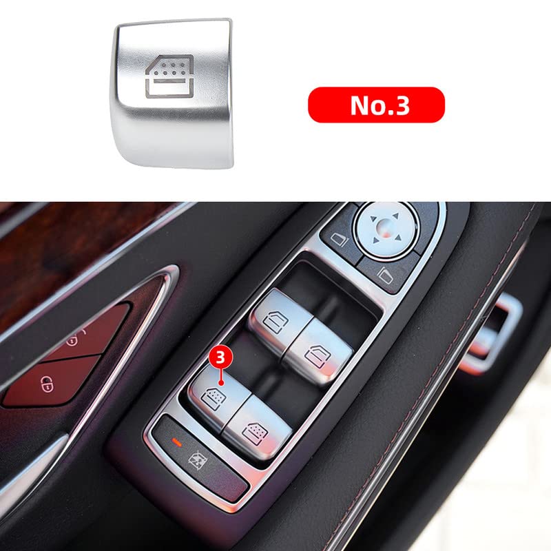 Car Craft S Class Window Switch Button Cover Curtain Button Cover Compatible With Mercededs S Class Window Switch Button Cover Curtain Button Cover S Class W222 2014-2021 - 3