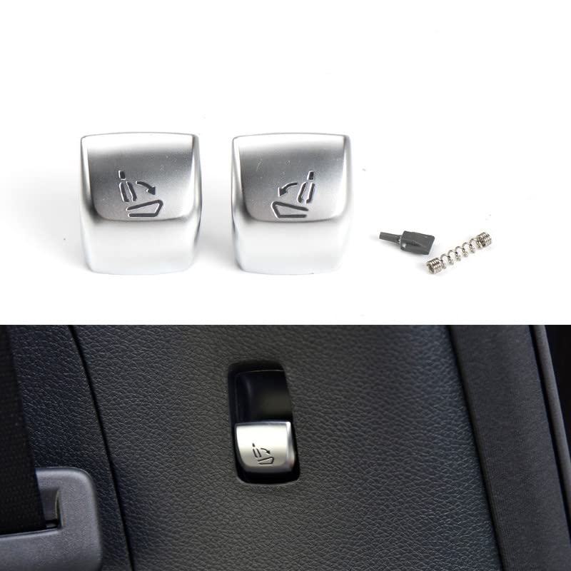 Car Craft Glc Seat Adjustment Button Cover Compatible with Mercedes Glc Seat Adjustment Button Cover C Class W205 2015-2021 E Class W213 2015-2021 S Class W222 2014-2020 Glc Class W253 2015-2021 Left