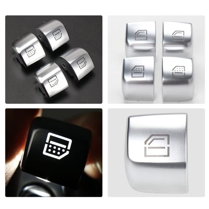 Car Craft S Class Window Switch Button Cover Curtain Button Cover Compatible With Mercededs S Class Window Switch Button Cover Curtain Button Cover S Class W222 2014-2021 - 2