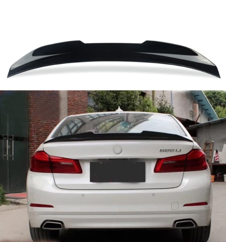 Car Craft 5 Series Spoiler Trunk Spoiler Compatible with BMW 5 Series Spoiler Trunk Spoiler 5 Series G30 2017-2022 Psm Glossy Black