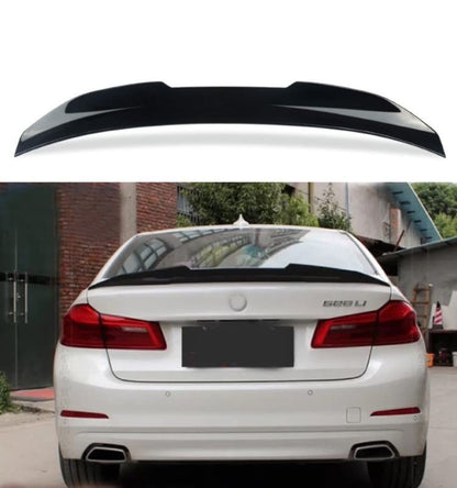 Car Craft 5 Series Spoiler Trunk Spoiler Compatible with BMW 5 Series Spoiler Trunk Spoiler 5 Series G30 2017-2022 Psm Glossy Black -graphql