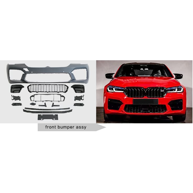 Car Craft Front M5 Bumper Compatible With Bmw 5 Series G30 21 Upgrade To M5 Front Bumper