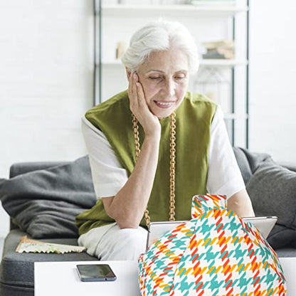 Tablet Cushion & Ipad Cushion - Ipad Holder For Bed - Tablet Stand For Bed - Tablet Accessories - Soft Tablet, Book And E-Reader Stand - Ipad Accessories (Houndstooth) -123