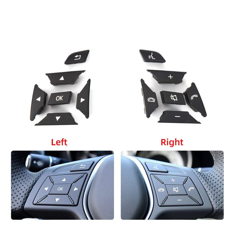 Car Craft C Class Steering Wheel Button Compatible With Mercedes C Class Steering Wheel Button C Class W204 2011-2014 Gla W156 2015-2020 B Class W246 2012-2018 A Class W176 2013-2018 Cls W218 2013-2018 Brown