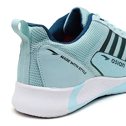 ASIAN Women's Tokyo-01 Sports Running,Walking & Gym Shoes with Eva Sole | Casual Sneakers Lightweight Shoes for Women's & Girl's Aqua