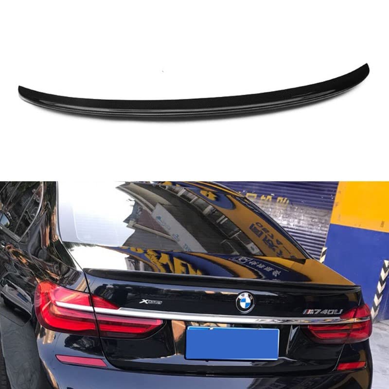 Car Craft 7 Series Spoiler Trunk Spoiler Compatible with BMW 7 Series Spoiler Trunk Spoiler 7 Series G12 2016-2022 Glossy Black