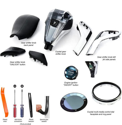 CAR CRAFT 7 Series Crystal Gear Knob Compatible with BMW 7 Series Crystal Gear Knob 5 Series G30 2018 6 Series G32 2018 X3 G01 2018 X4 G02 2018 7 Series G12 2016 -graphql