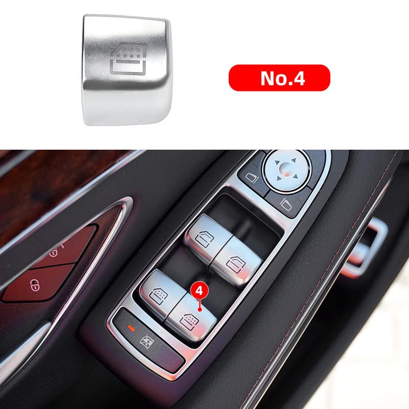 Car Craft S Class Window Switch Button Cover Curtain Button Cover Compatible With Mercededs S Class Window Switch Button Cover Curtain Button Cover S Class W222 2014-2021 - 4