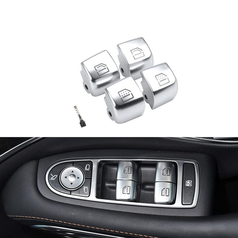 Car Craft S Class Window Switch Button Cover Curtain Button Cover Compatible With Mercededs S Class Window Switch Button Cover Curtain Button Cover S Class W222 2014-2021 - 4