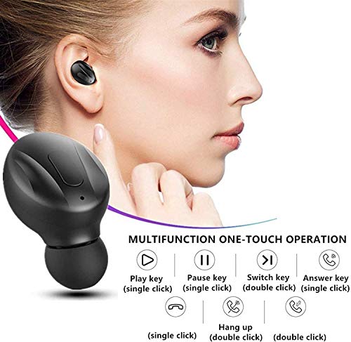 Xawy【2022new editionBluetooth Headphones.Bluetooth 5.0 Wireless Earphones in-Ear Stereo Sound Microphone Mini Wireless Earbuds with Headphones and Portable Charging Case for iOS Android PC.XGB8