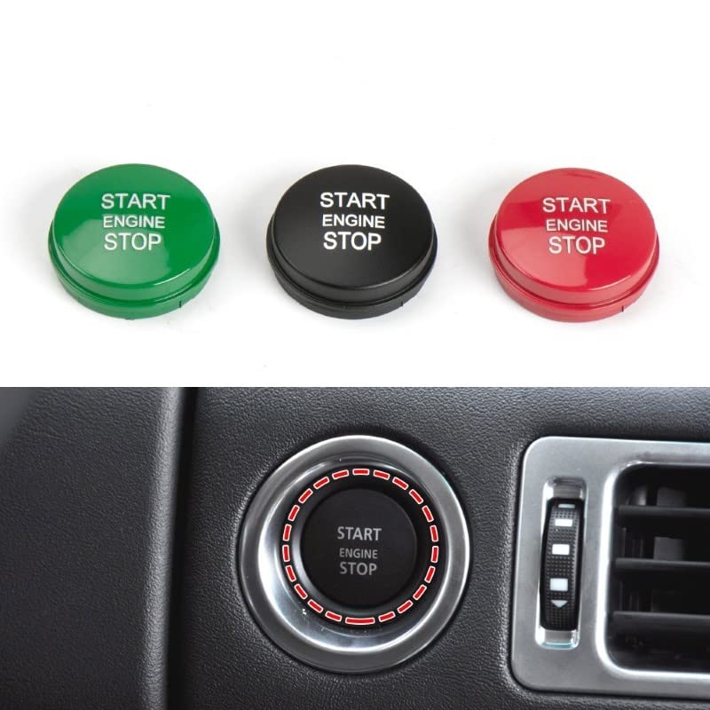 Car Craft Range Rover Sports Start Stop Button Compatible With Range Rover Sports Start Stop Button Range Rover Sports 2006-2012 Green