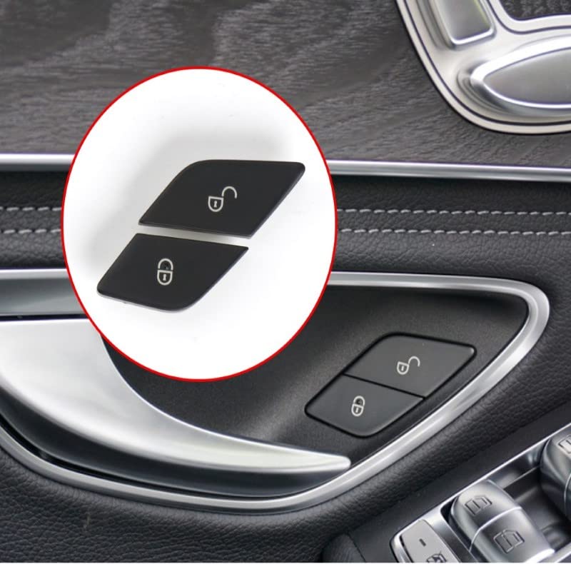 Car Craft C Class Door Lock Door Unlock Button Compatible With Mercedes C Class Door Lock Door Unlock Button C Class W205 2015-2021 Glc Class W253 2015-2021 Black Left