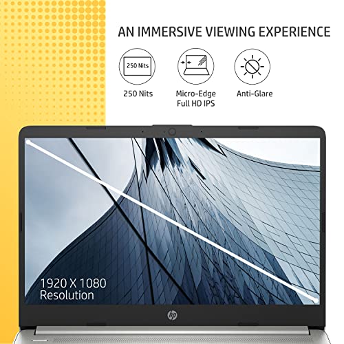 HP 14s, 11th Gen Intel Core i3-1115G4, 8GB RAM/256GB SSD 14-inch(35.6 cm) Micro-Edge, Anti-Glare, FHD Laptop/Alexa Built-in/Win 11/Intel UHD Graphics/Dual Speakers/ MSO 2021/1.41 Kg, 14s-dy2507TU