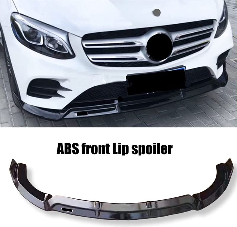 Car Craft Glc Front Lip Bumper Lip Compatible with Mercedes Glc Front Lip Bumper Lip Glc W253 2015 Glossy Black