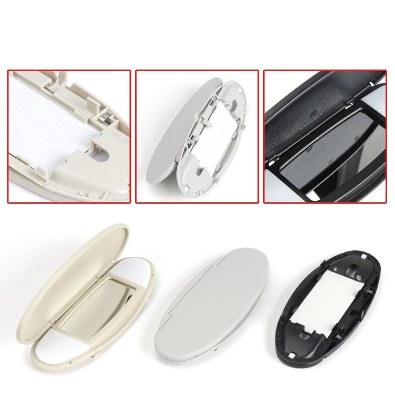 Car Craft Mini Sunshade Mirro Cover Compatible with Mini Cooper Sun Shade Mirror Cover Mini R55 R56 R60 2007 -2014 Black