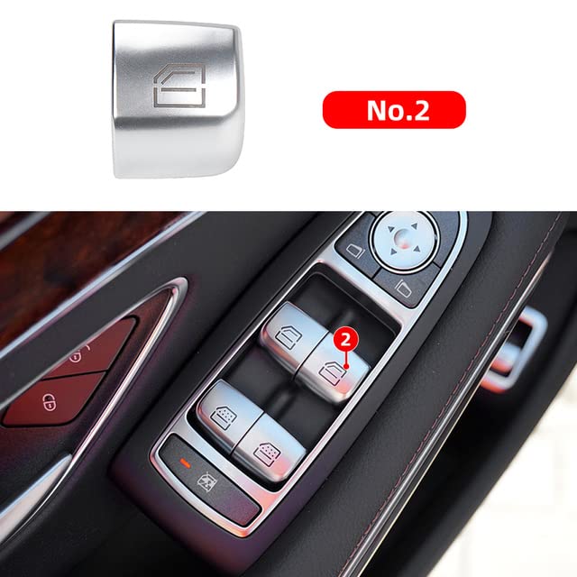 Car Craft S Class Window Switch Button Cover Curtain Button Cover Compatible With Mercededs S Class Window Switch Button Cover Curtain Button Cover S Class W222 2014-2021 - 2