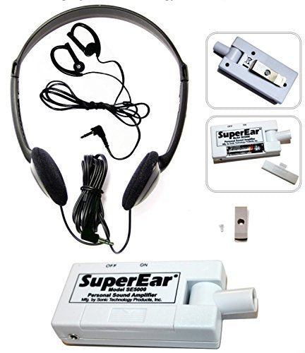 SuperEar Personal Sound Amplifier Model SE5000 Increases Ambient Sound Gain 50dB