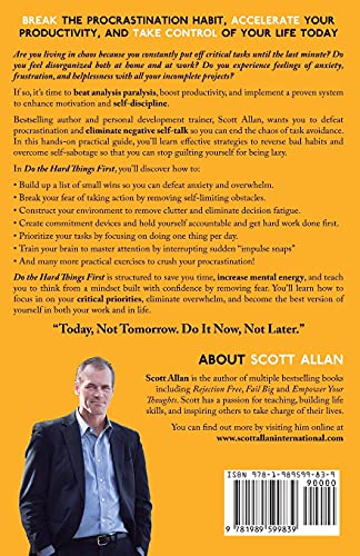 Do the Hard Things First: How to Win Over Procrastination and Master the Habit of Doing Difficult Work (Do the Hard Things First Series)