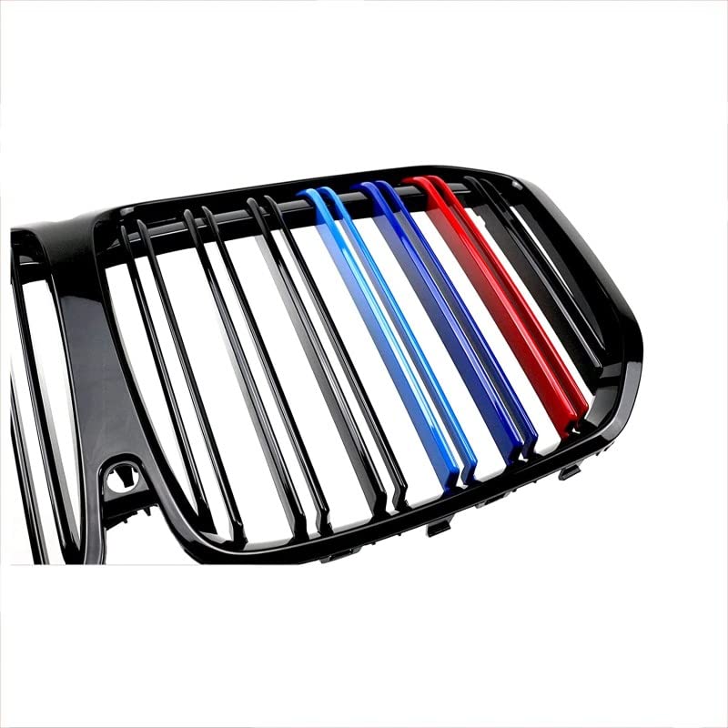 Car Craft Front Bumper Grill Compatible With Bmw X7 G07 2019-2022 Front Bumper Grill Carbon Fiber Look M Colour