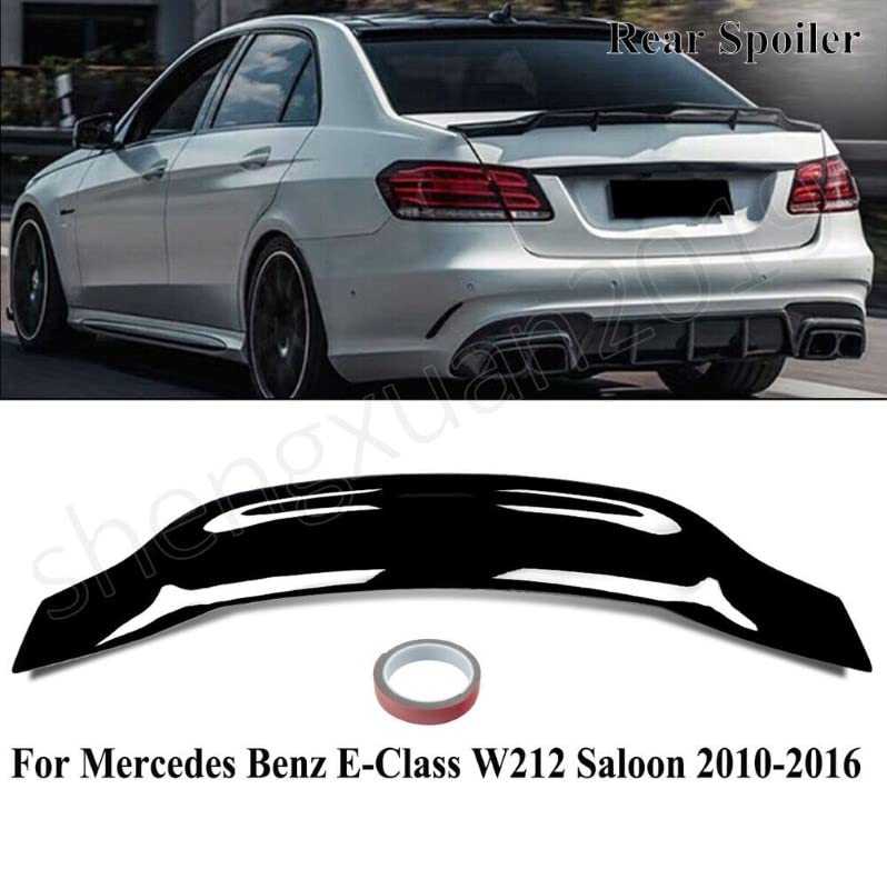 Car Craft E Class Spoiler Trunk Spoiler Compatible with Mercedes E Class Spoiler Trunk Spoiler E Class W212 2009-2016 Psm Glossy Black