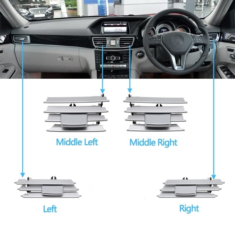 Car Craft E Class Ac Vent Compatible With Mercedes E Class Ac Vent E Class W212 2014-2016 Repair Kit Centre Left